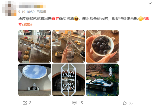 尊界S800活动用埃尔法接机、配依云矿泉水遭吐槽 韩路：都想多了
